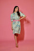Tyra Abstract Print Dress With Belt